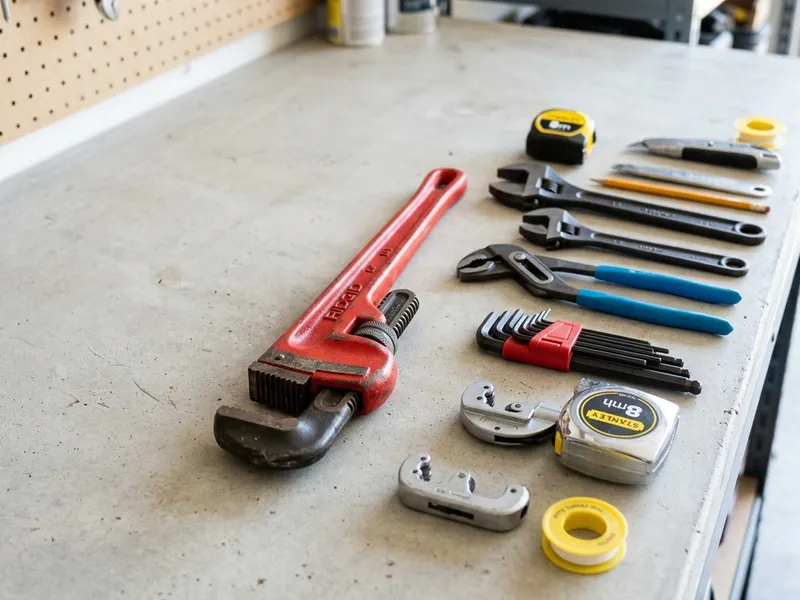 Professional plumbers in Mahtomedi, MN equipped with top-tier tools for residential and commercial plumbing services.